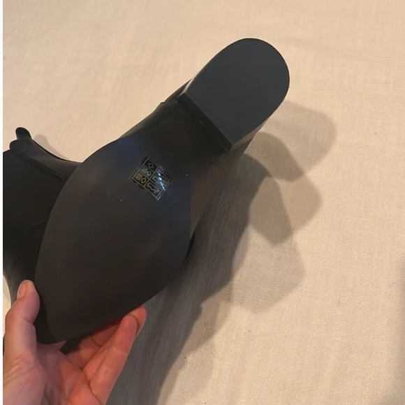 NEW ASOS RAID Vienna black heeled chelsea boots US 9 UK 7 Block Pointy - Picture 3 of 7